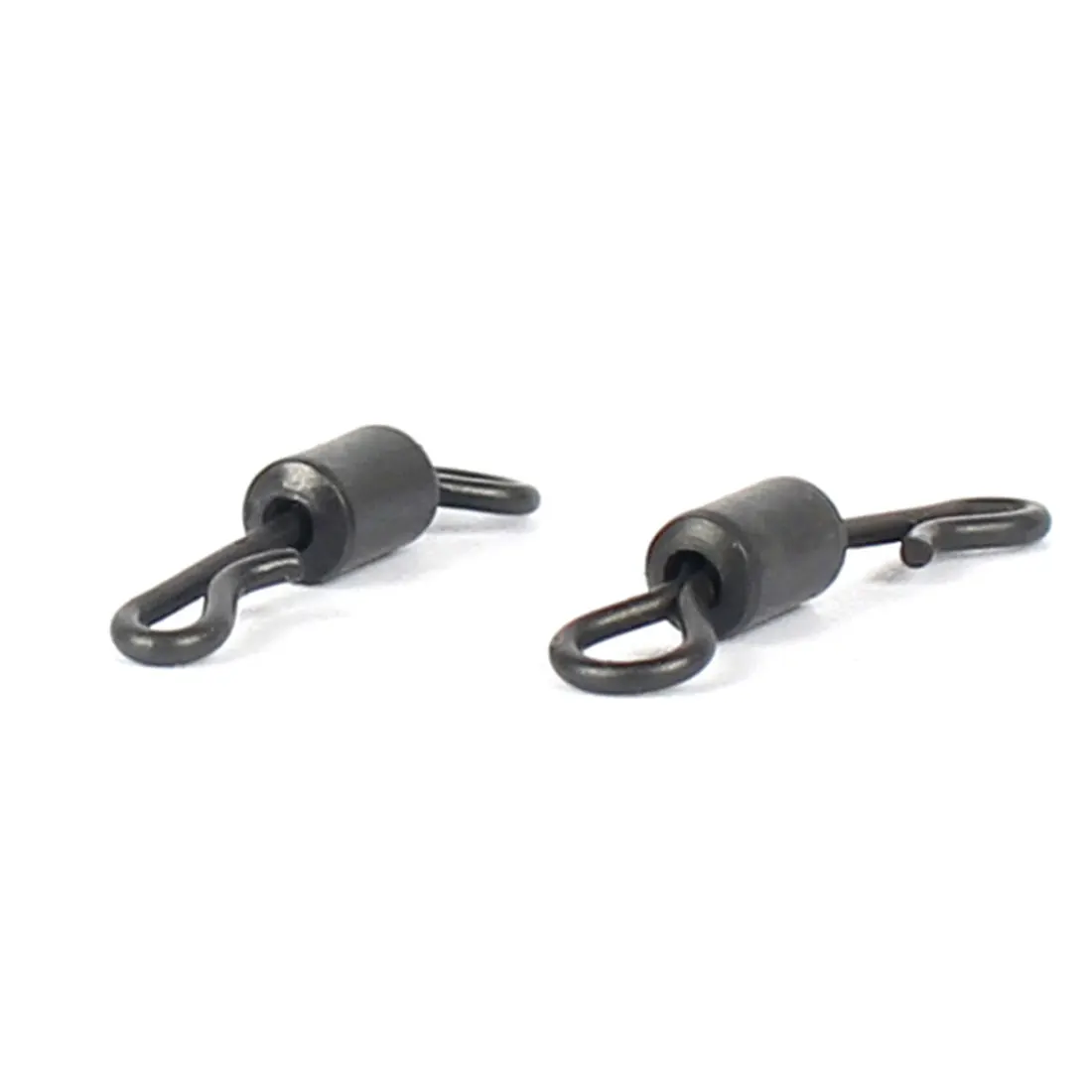 25pcs Ball Bearing Q Shaped Fishing Swivel Solid Rings Fishing