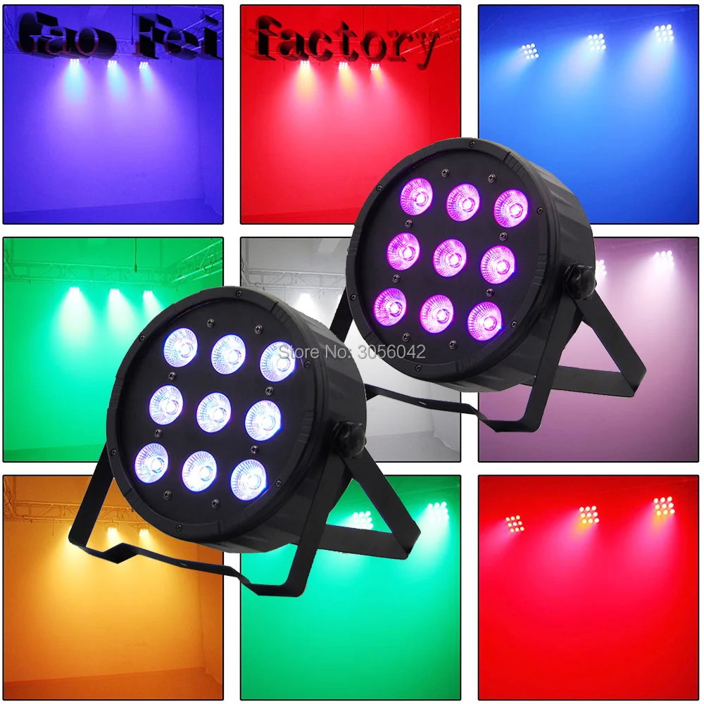 

2PCS/LOT 9x12W DJ Mega Quad Par Profile Bright Stage LED Wash Light RGBW