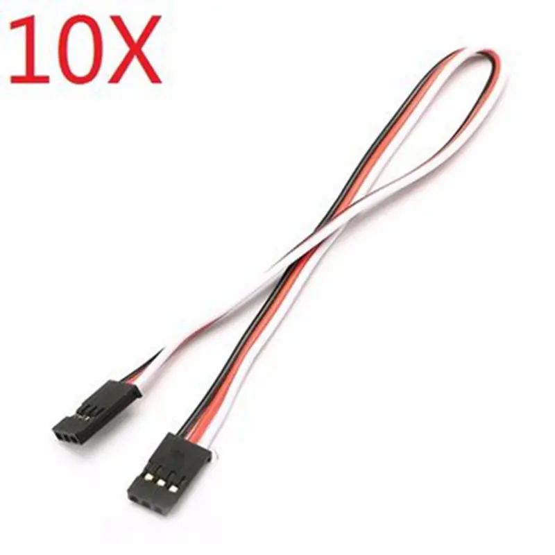 10pcs 22AWG 60 Core 20cm Male for Male Futaba Plug Servo Extension Wire
