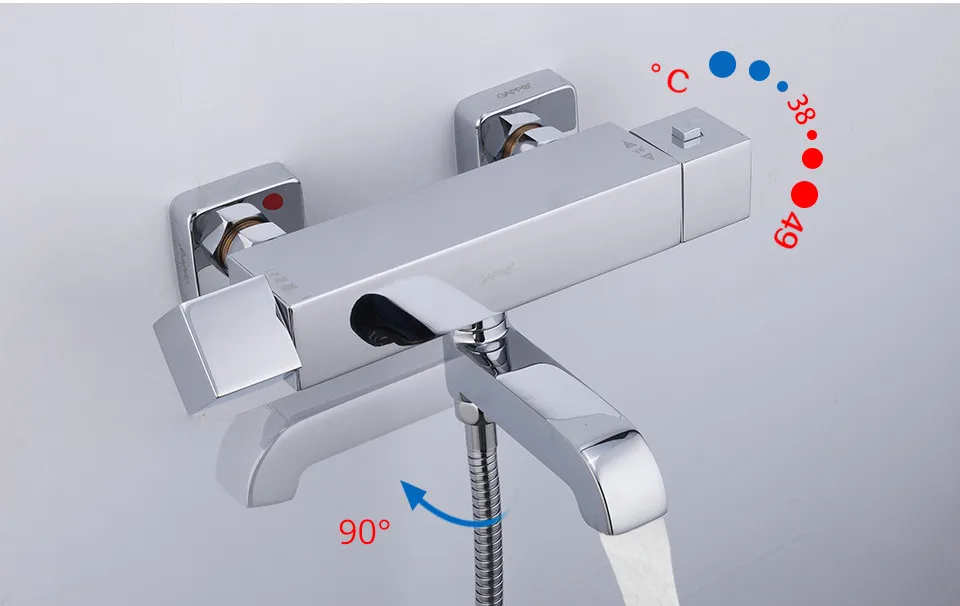 GAPPO смеситель для ванной комнаты Термостатический смеситель для душа смеситель для ванной комнаты Смеситель для ванны с термостатом набор для душа Душевая система