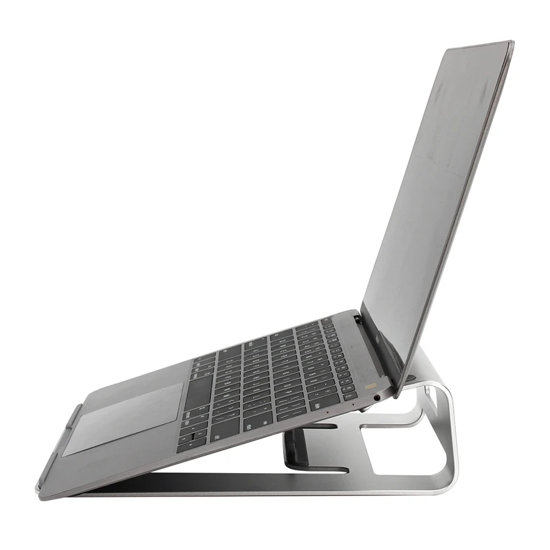 Portable Aluminum Laptop Stand Holder Dock Desk Pad For