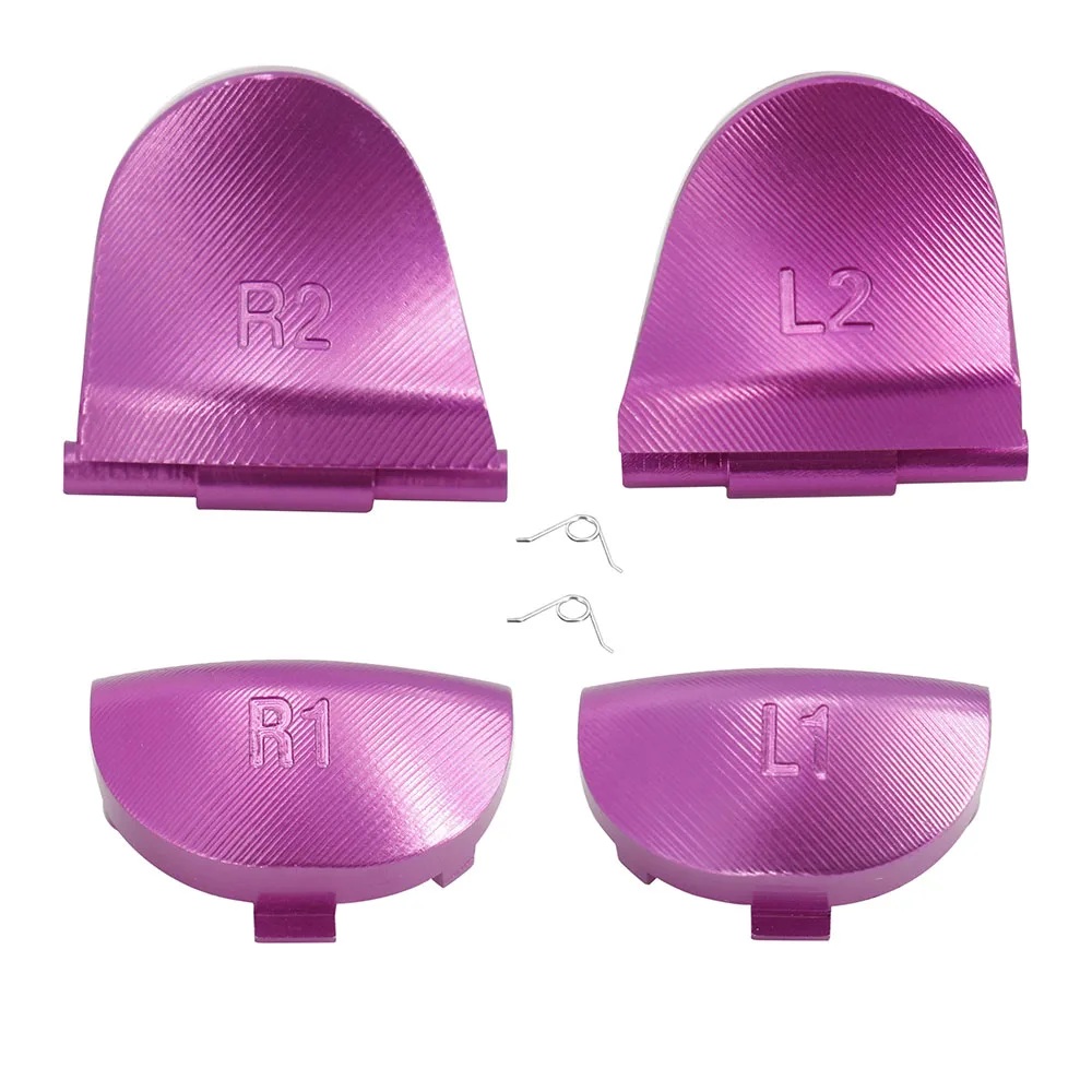 Aluminum Metal Alloy L2 R2 trigger & L1 R1 triggers buttons for PS4 Controllers Joystick Replacement accessory-6