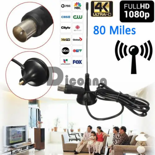 

DVB-T TV 5dBi Magnetic Based Antenna 30 dB Indoor Gain Digital DVB-T/FM Freeview Aerial Antenna Amplifier for TV HDTV 2B22