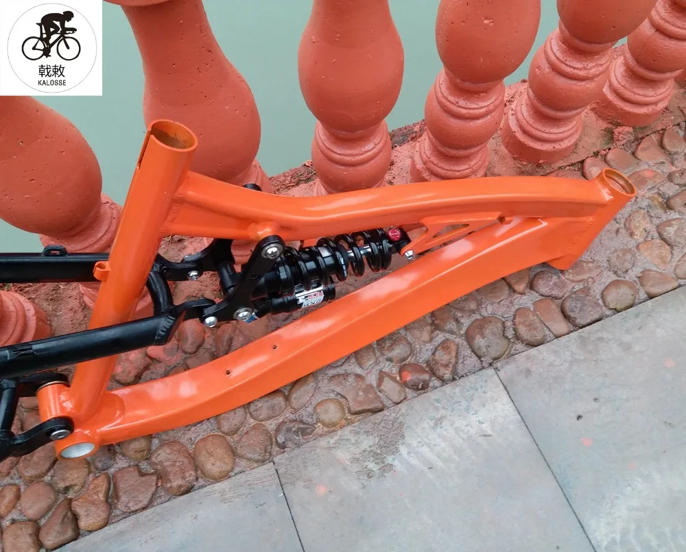 Excellent Kalosse adluts bike frame with 190mm travel DIY colors   mountain bicycle  frame alloy   Downhill  DH/AM  bike frame 12