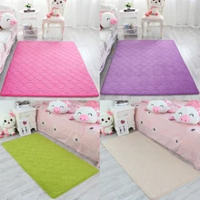 Ультра-мягкая густая Memory Foam абсорбент коралловый флис ткань коврики нескользящим Гостиная ковер Ванная комната комплект Пол Пушистый Ковер 49