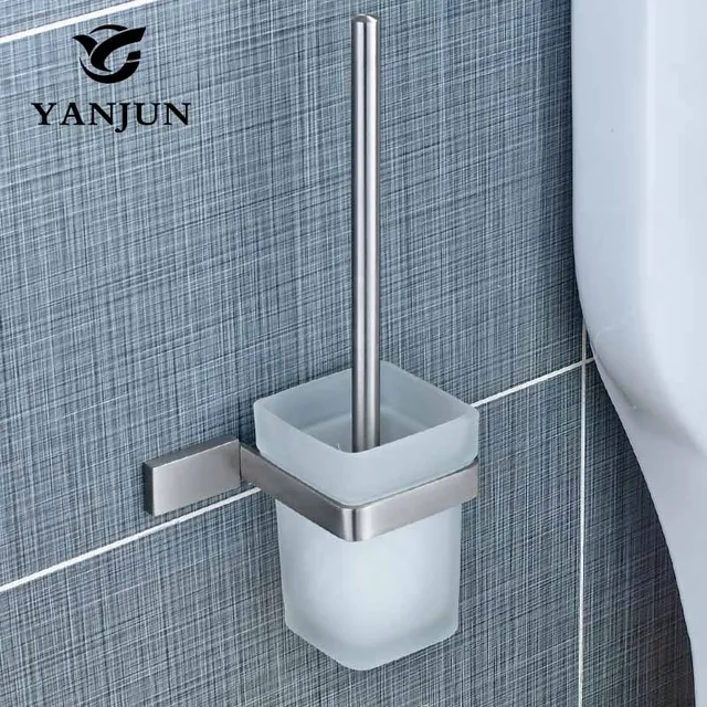 Yanjun Stainless Steel Toilet Brush Holder Bathroom Accessories Wc Yanjun Stainless Steel Toilet Brush Holder Bathroom Accessories Wc With A Long Handle For Home