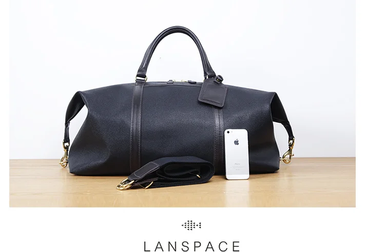 LANSPACE Мужская ПВХ Большая Дорожная сумка высокого качества Простая Сумка для путешествия мужская повседневная сумка