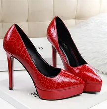 2016 Luxury Elegant Sexy High Heels Women Red Bottoms Pumps Red Silver High Heels Ladies Wedding Shoes 13 cm Extreme High Heels