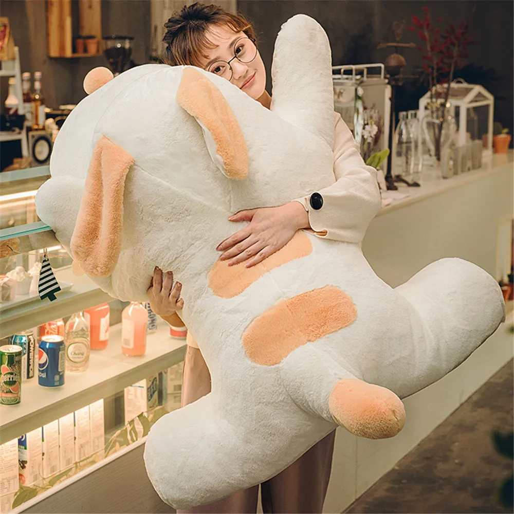 

Fancytrader Big Huge Lying Dog Plush Toys Soft Stuffed Animals Dog Pillow Doll 120cm/100cm/70cm