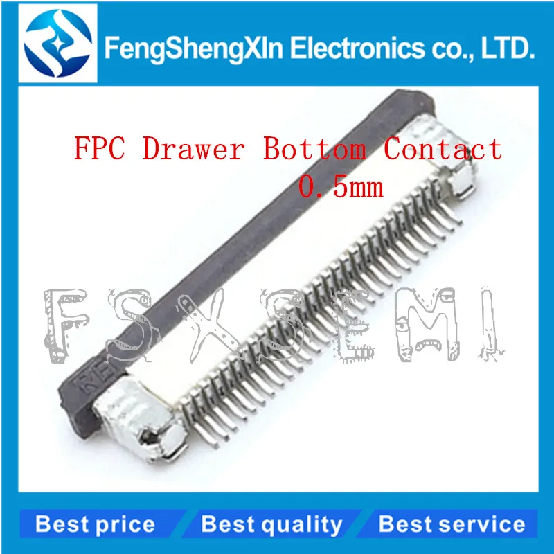 10pcs/lot FPC Connector socket 0.5MM Drawer Bottom Contact type 4/5/6/7/8/9/10/11/12/13/14/15/18/19/20/24/26/28/30P/50p/54p/60p five layer storage cabinet plastic drawer type closet desk organizer boxes small plastic chest drawers dressing table makeup