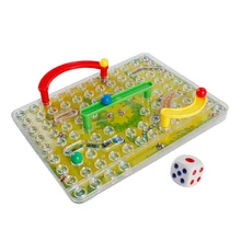 Детские развивающие игрушки игра змея и лестница настольная игра Лабиринт родитель-ребенок интерактивные, образовательные игрушки для детей