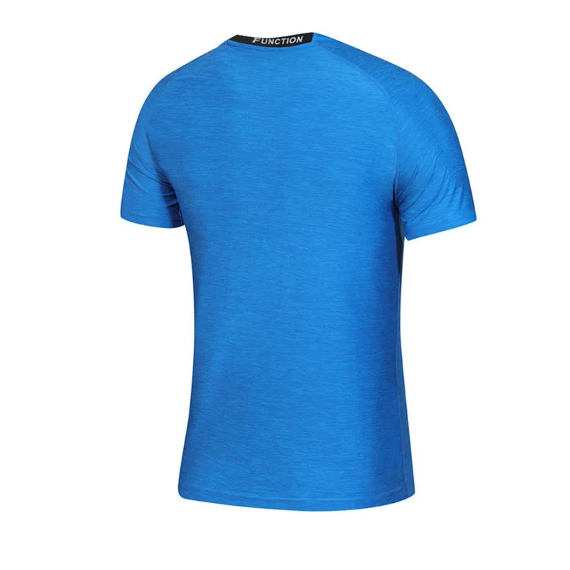 Мужские летние повседневные рубашки для фитнеса, бега, тренировочная футболка, быстросохнущая, впитывающая влагу удобная мужская футболка размера плюс