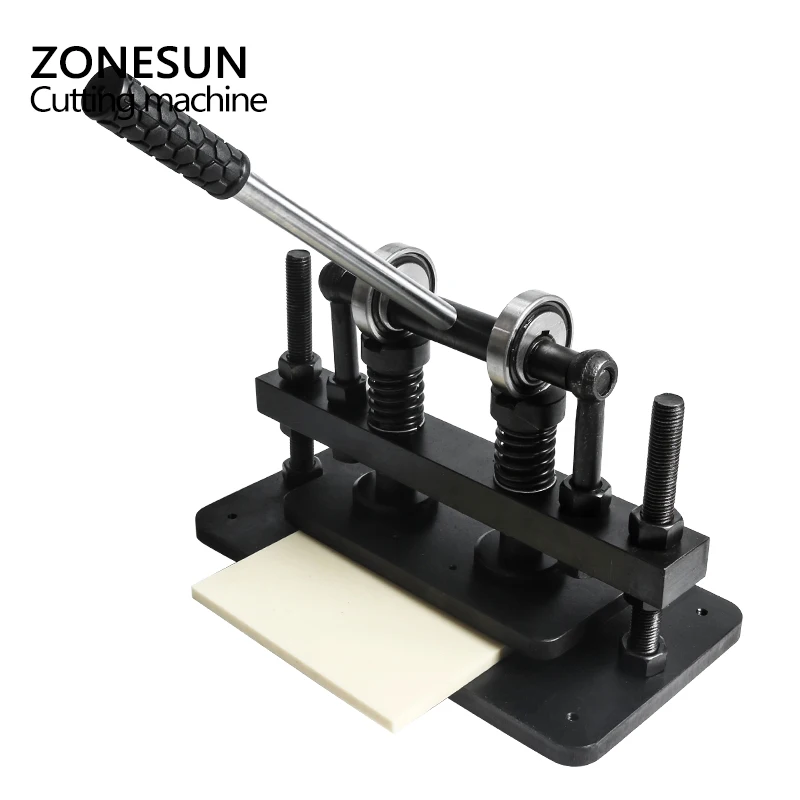 ZONESUN двухколесная ручная машина для резки кожи фотобумаги листовой пресс 26x12