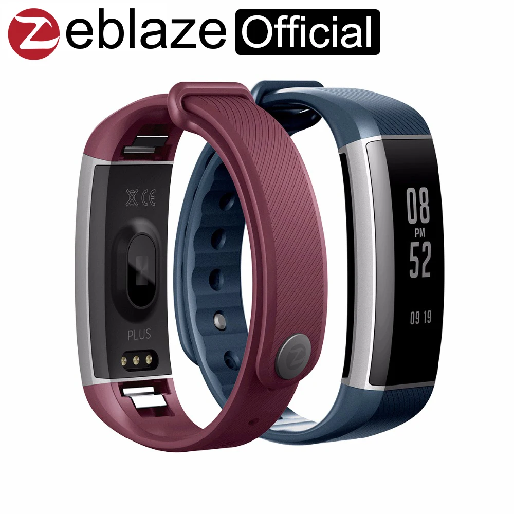 Zeblaze Zeband Plus Heart Rate Monitor Multisport Record Management Fitness Tracker for both iOS and font