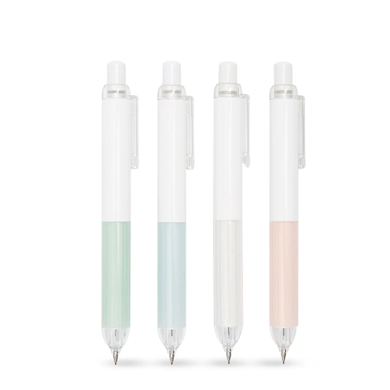 

1 Pcs Cute Kawaii Quality 0.7mm M&g Plastic Automatic Mechanical Pencil For School Office Supplies Stationery White Kids