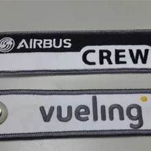 Вуэлинг Airbus экипажа брелок мотоцикл брелок красный край Вышивка