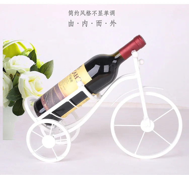 Creative European Iron Art Wine Rack Holder for Living Room Wine Bottle Rack Home Decor