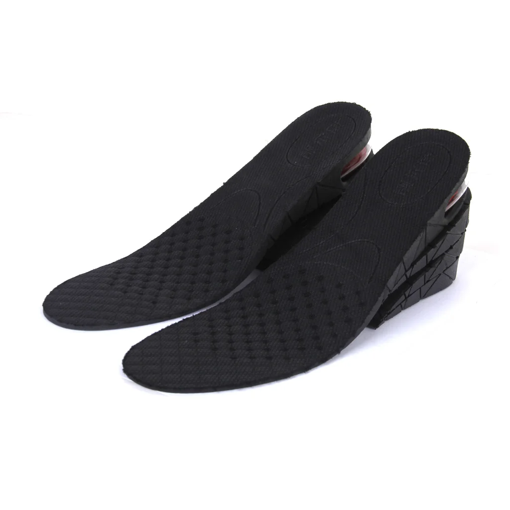 2 Pairs Air cushion lift insoles Trimming 4-Layer Air up Height Increase Shoes Insole Lift Kit Inserts for Men Women