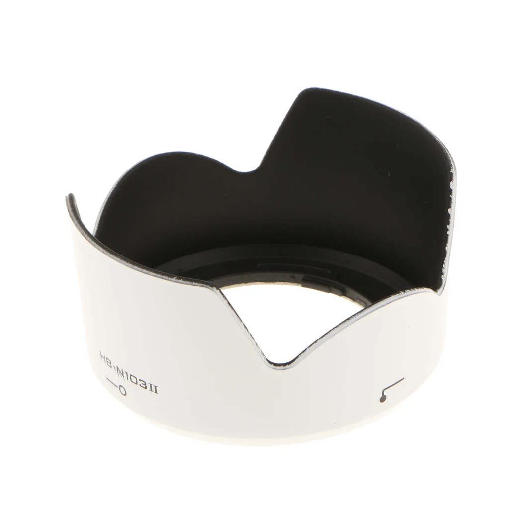 HB-N103 II Replacement Camera Lens Hood for Nikon 1 NIKKOR VR 10-30mm f/3.5-5.6 V1 J1 J2 White