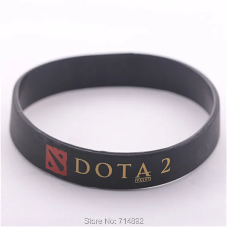 1000 шт./лот DOTA 2 логотип браслет Dota Силиконовый браслет FedEx