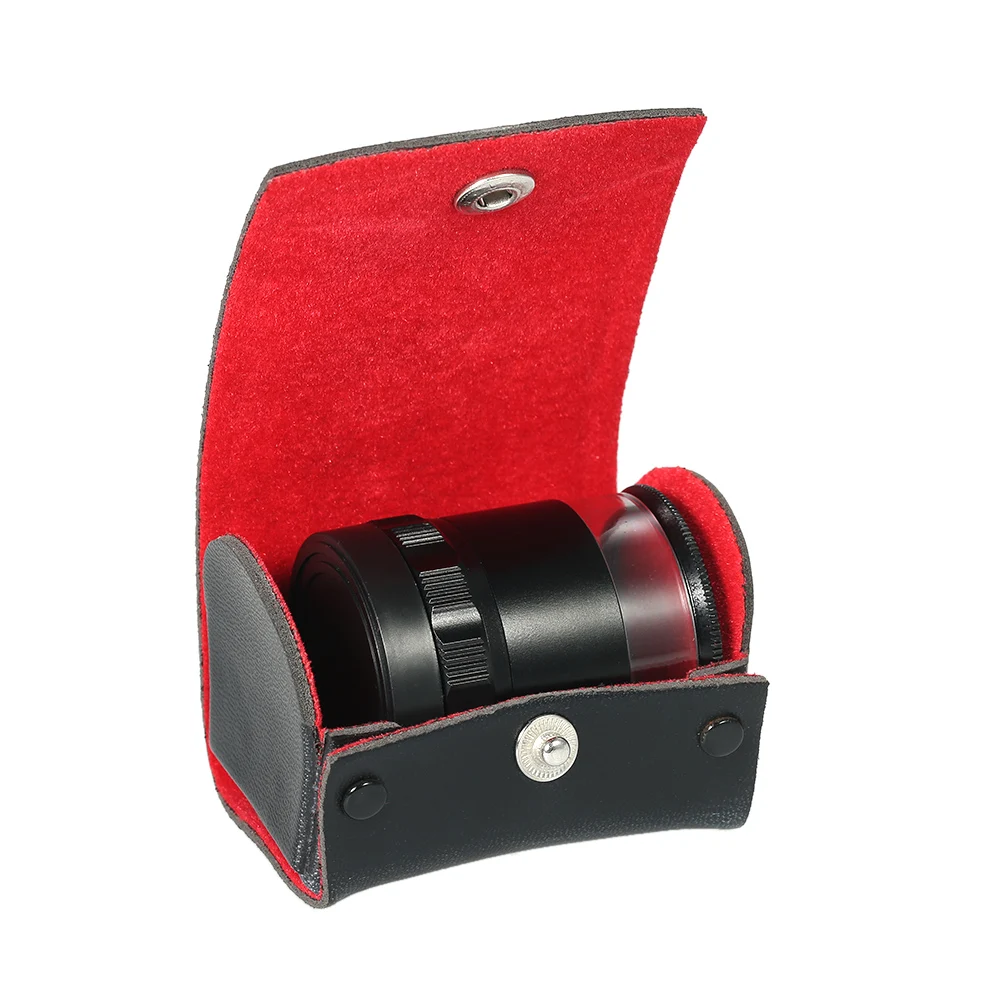 

Multi-use Illuminated Jeweler Magnifier 10X Mini 8 LED Scale Loupe Portable 28mm magnifying glass Loupe+ Leather Case+ Gift Box