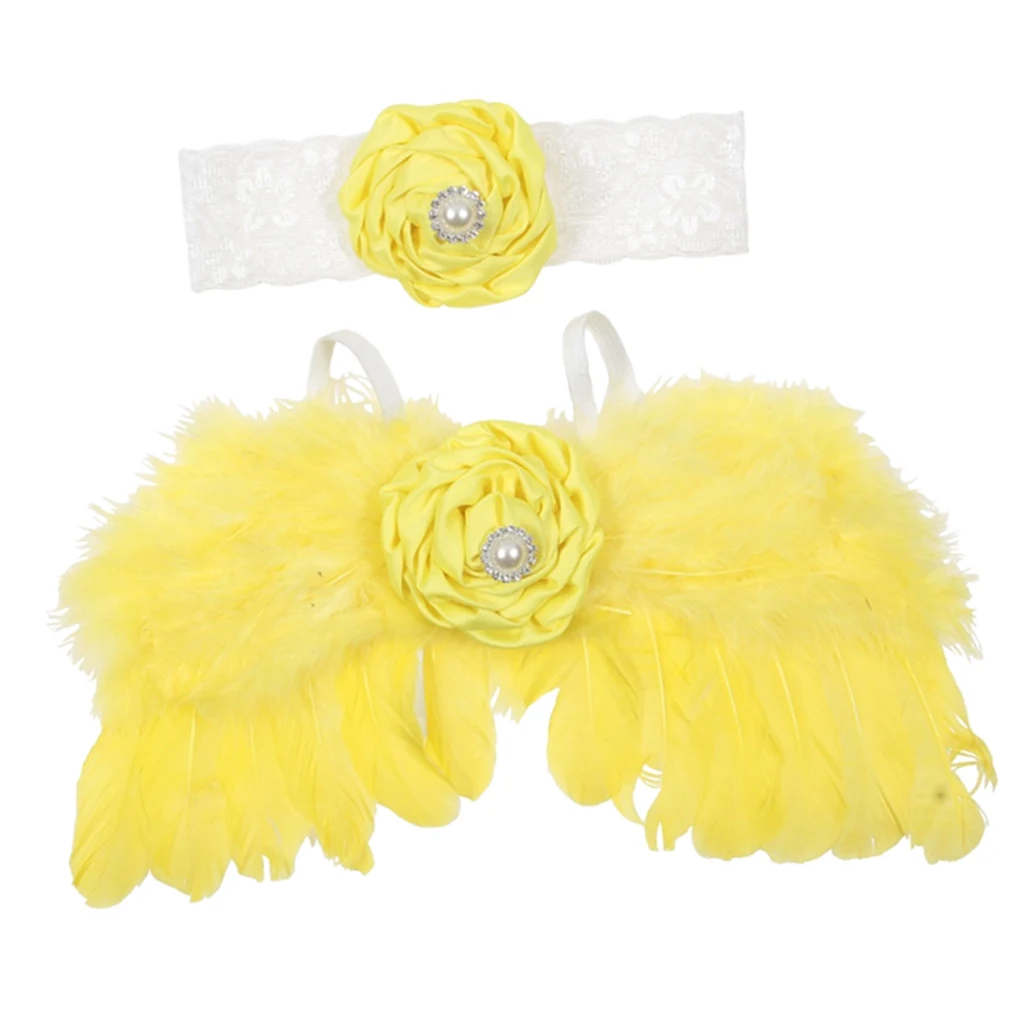 Solid Soft Baby Feather Gorgeous Kids Girls Party Angel Halloween Feather Wings Costume Cosplay Birthday Party Supply 