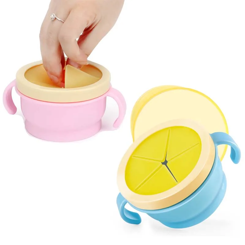 

Hot Sale 1PCS Child Anti-fall Food Cup Baby Toddler Feeding Bowl Snack Food Keeper Pod Container Cup Drink Traveling