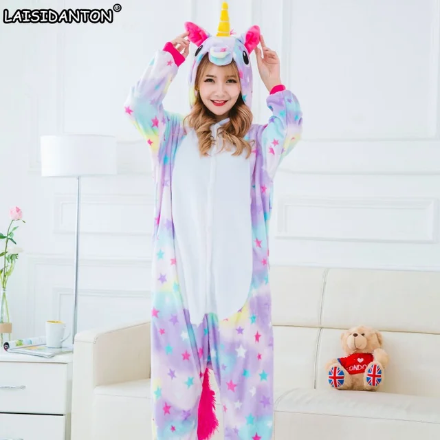 Laisidanton nueva llegada adultos pijama de unicornio