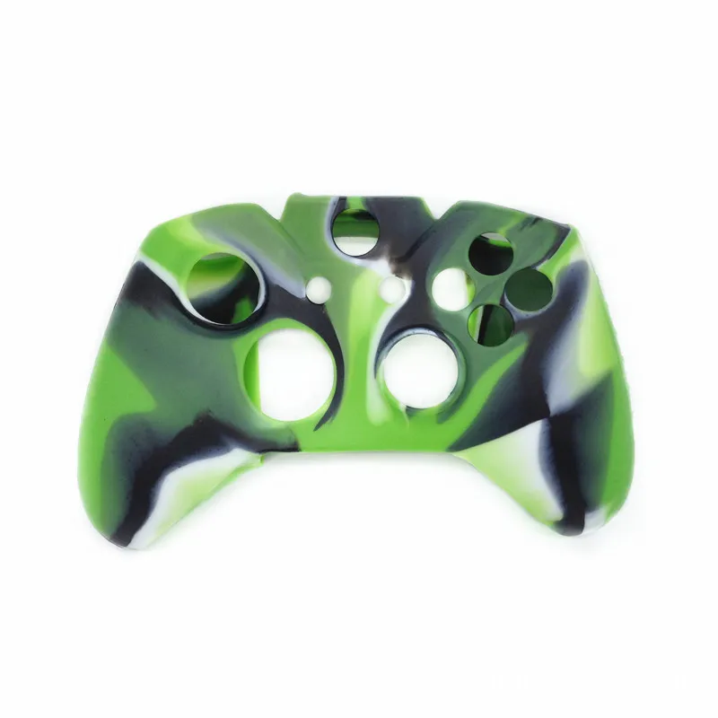 Мягкий силиконовый чехол для microsoft Xbox one, резиновый защитный чехол для джойстика - Цвет: Green