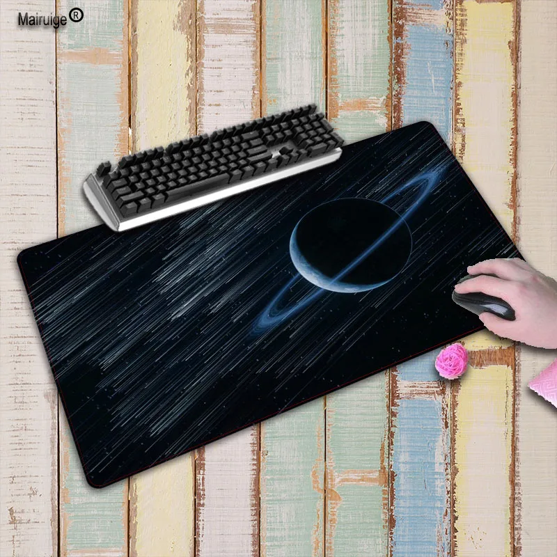 

Mairuige Saturn Planet Star Super large 900x400/800x300/700x300/600x300 mouse pad computer game tablet mouse pad with edge lock