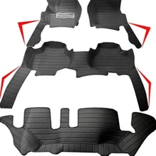 Хорошее качественные маты! Специальные автомобильные коврики для Fiat Freemont 7 мест-2011 водонепроницаемые ковры для Freemont