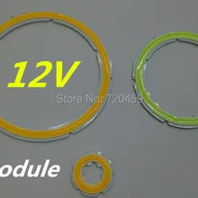 Круглый светодиодный круглый светильник cob Автомобильные огни декоративная лампа 12 В освещение Автомобильный светодиодный круглый светильник атмосферная лампа