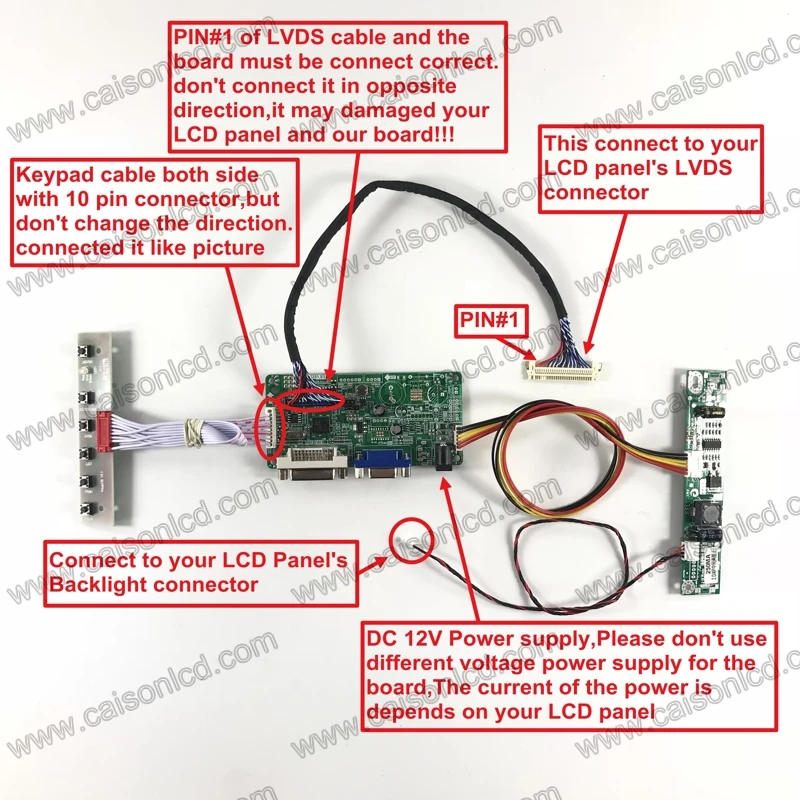 RT2281 ЖК-дисплей поддержка плата контроллера DVI VGA для 19 дюймов ЖК-дисплей панели 1280X1024 драйвер платы LM190E09-TLB1 MV190E0M-N10 G190ETN01.0