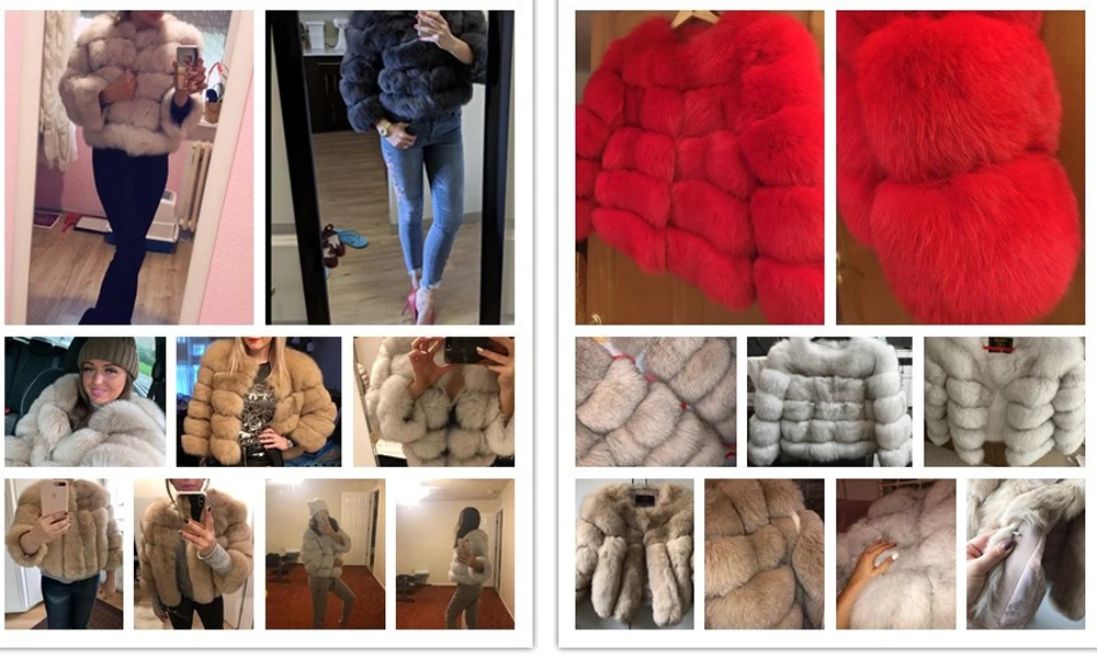 YZ FUTURE New Arrival Women Luxury Real Fox Fur Coat Winter Jackets Fur Jacket Top Quality Outerwear Genuine Fur Coats