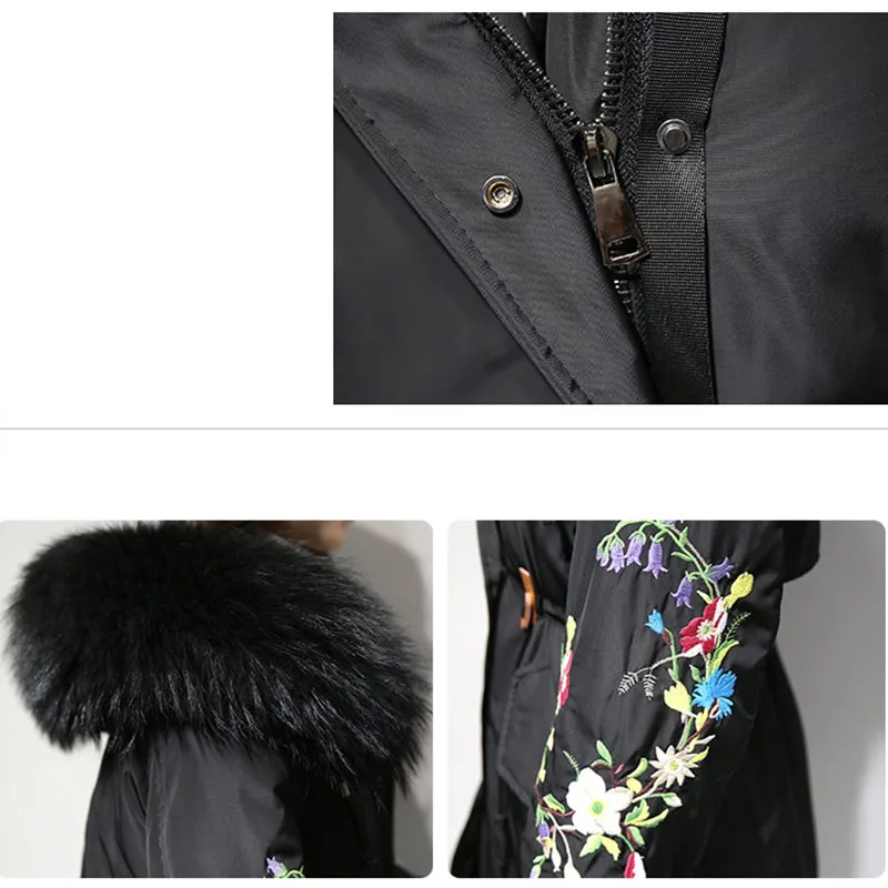 Зимнее женское хлопковое пальто большого размера, средней длины, новинка, до колена, мм, хлопковое пуховое пальто, женское высококачественное плотное пальто HY19