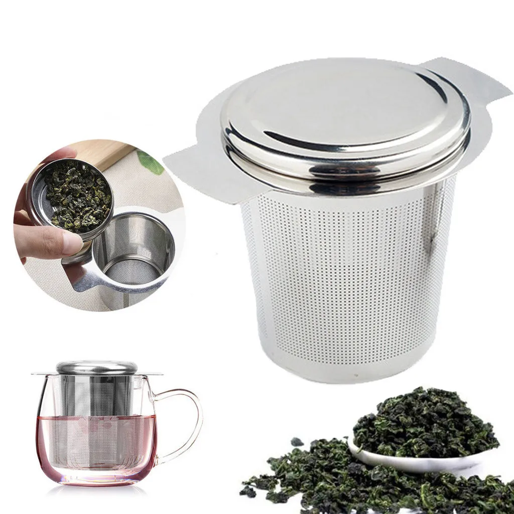 

Stainless Steel Tea Infuser Mesh Strainer Metal Cup Teapot Filters Reusable Tea Leaf Filter Sieve Drinkware Kitchen Accessories