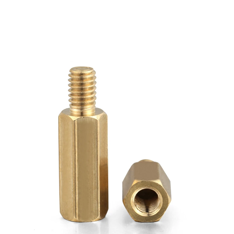 M3 M4 Hex Tapped Brass Copper Stand Off Screw Spacer Pillar Male-Female Threaded 