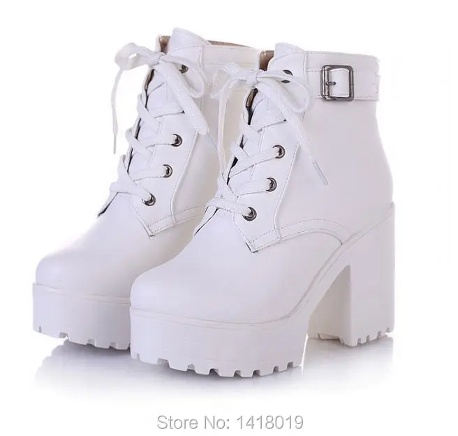 women's lace up boots no heel