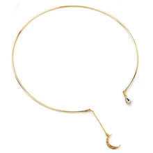 Wing yuk tak, уникальное богемное ожерелье из сплава золотого цвета, классическое ожерелье с кулоном в виде Луны,, модные подвески для женщин, ювелирные изделия