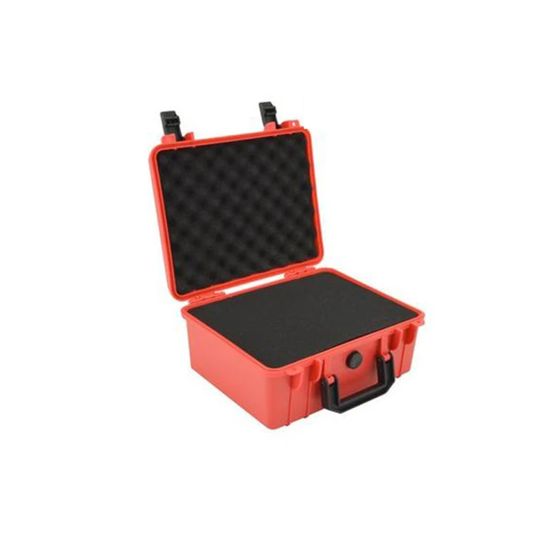 Портативный ящик для инструментов, защитный Безопасный инструмент, ящик для инструментов из АБС-пластика, герметичный чехол для инструментов, утолщенная Противоударная коробка с губкой - Цвет: Red
