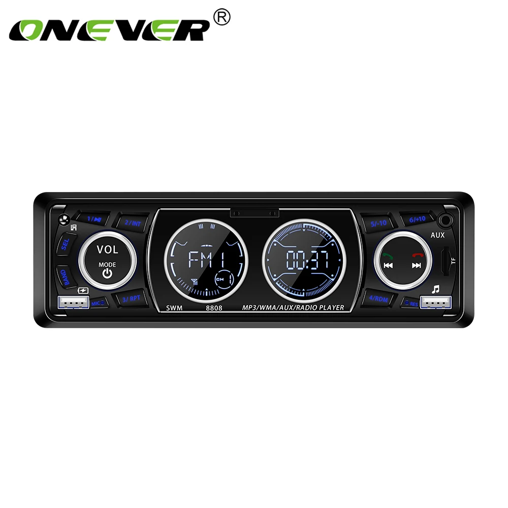 Автомагнитола Onever с Bluetooth 1 Din стереозвук MP3 плеер поддержка USB/TF/AUX/FM ресивера