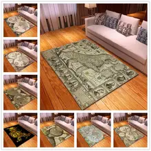 Карта мира серии печатные ковры для гостиной, спальни, коврики для детской игры, коврики для ползания пены памяти, домашний декор, большой размер ковра