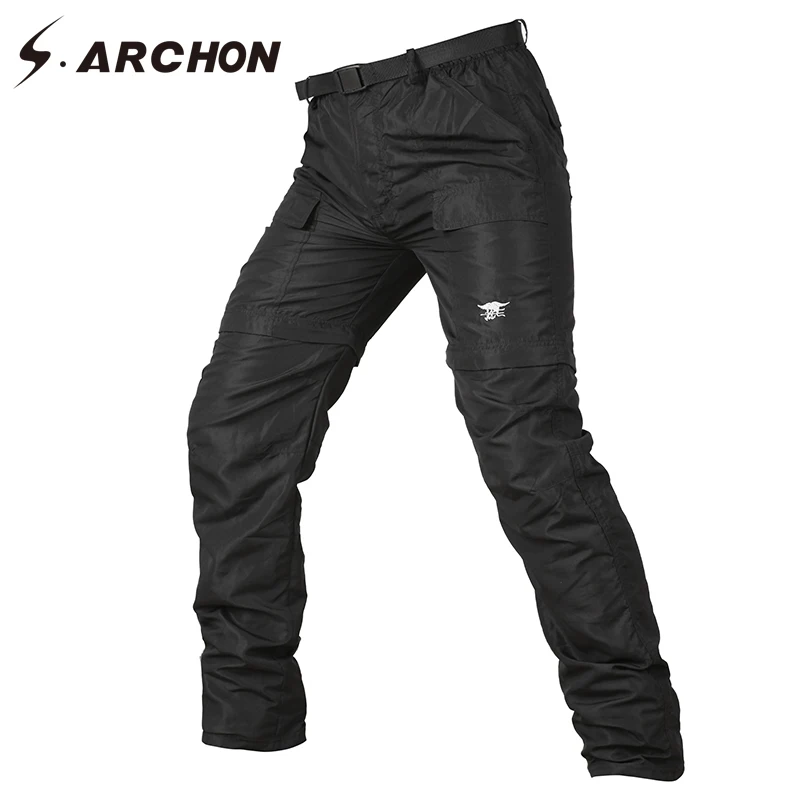 Billig S. ARCHON Sommer Quick Dry Abnehmbare Taktische Hosen Männer Abnehmbare Knie Länge Military Camouflage Hosen Elastische Camo Armee Hosen