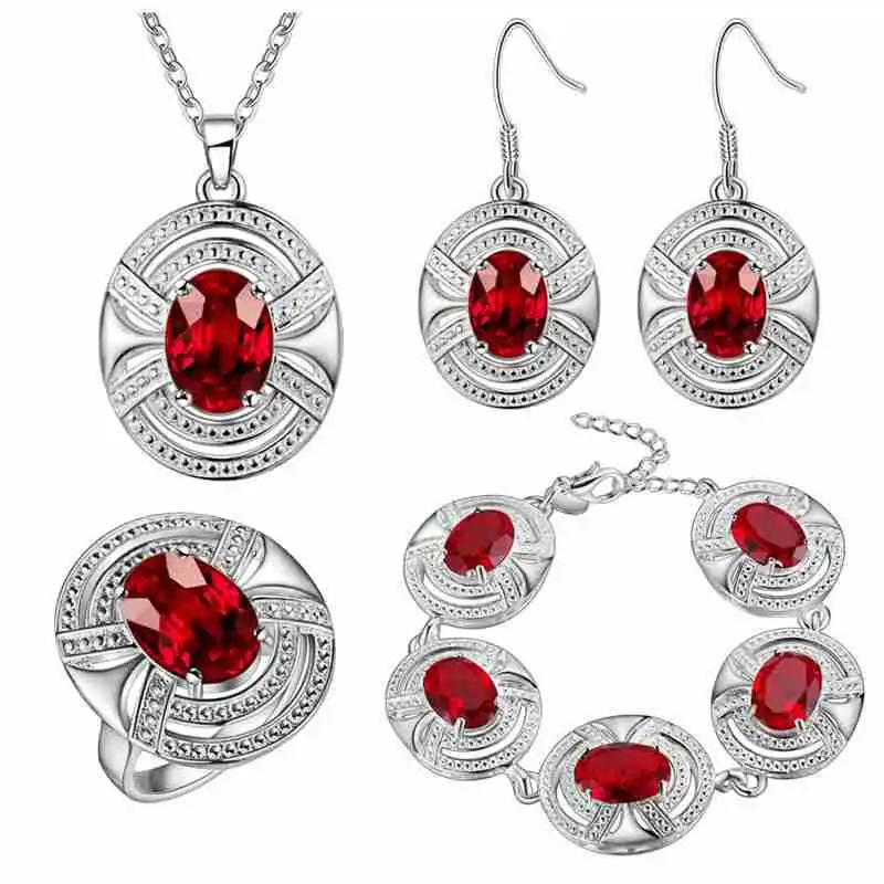 

BRACELET Pendant necklace Earrings ring Thick silver set speed sell through explosion t sterling-silver-jewelry