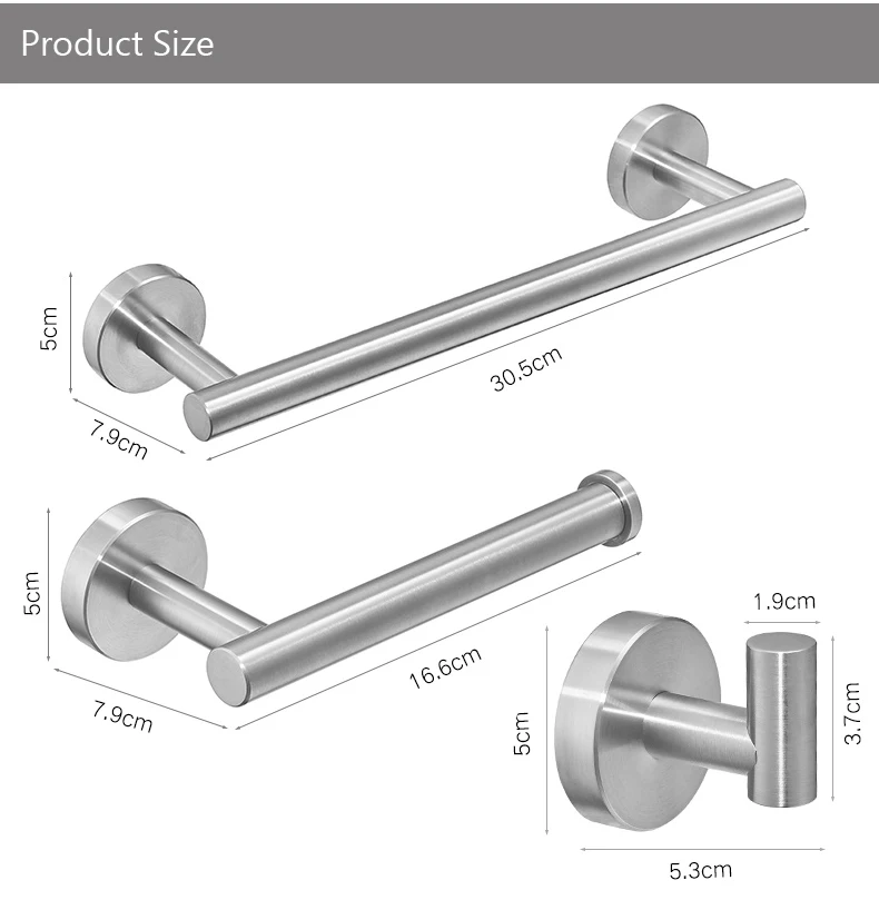 Матовая 304 нержавеющая сталь вешалка для полотенец Крючки для халатов одиночные крючки для полотенец вешалка для полотенец держатель для бумаги аксессуары для ванной комнаты
