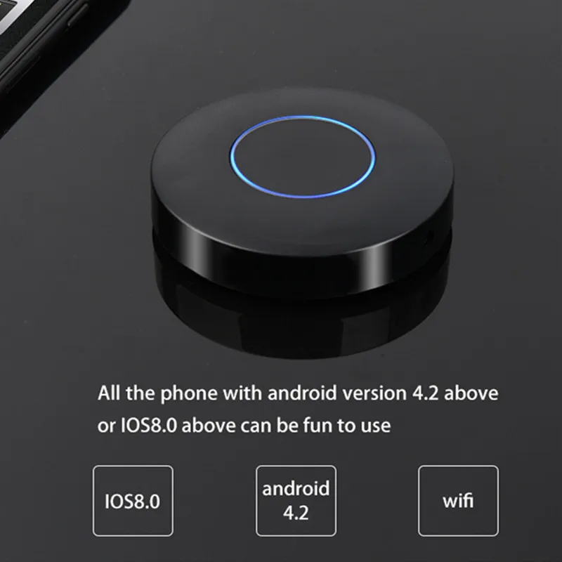 Q1 Wi-Fi экран зеркалирование Push-дисплей для Android Miracast Ios Airplay AnyCast беспроводной HDMI AV RCA tv Dongle мини ПК tv Stick