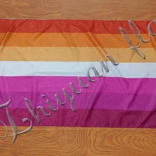 single side print Lesbian Pride Flag custom home decoration banner flag 3x5ft