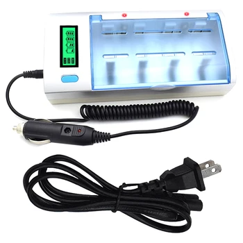 

C906W Multi Usage 4 Slots Lcd Display Battery Charger For Nimh Nicd Aa/Aaa/Sc/C/D/9V Rechargeable Battery Us Plug
