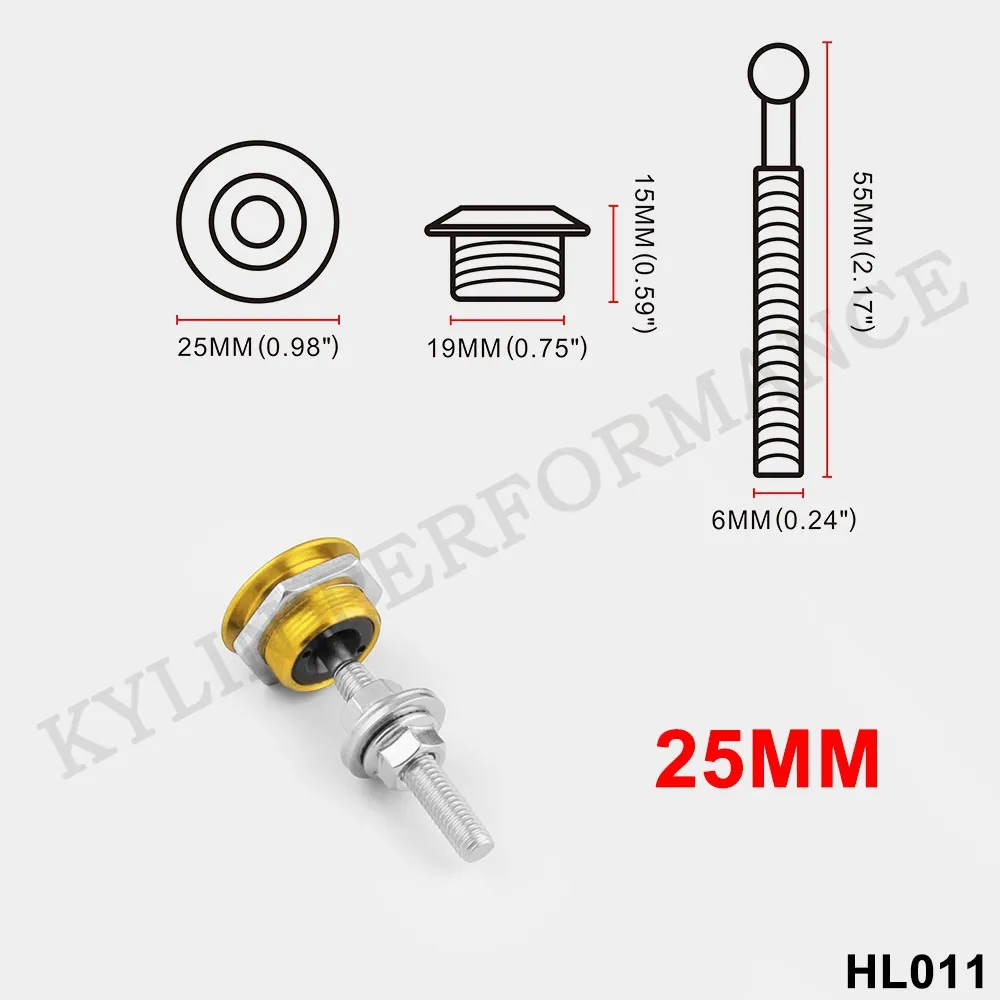 25 мм/30 мм Универсальный JDM стиль Кнопка заготовка капот шпильки Замок Клип комплект автомобиля быстрые булавки для BMW HL011