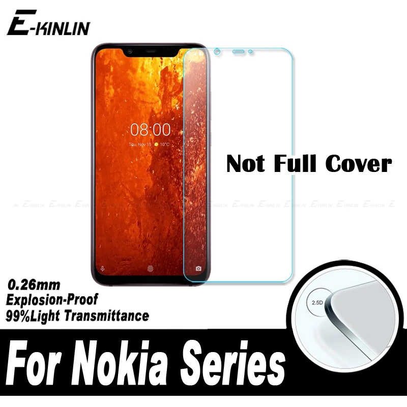 

Tempered Glass Screen Protector Protective Film For Nokia 8.1 7.1 6.1 5.1 4.2 3.2 3.1 2.1 2.2 9 PureView 8 7 6 2018 5 3 2 1 Plus